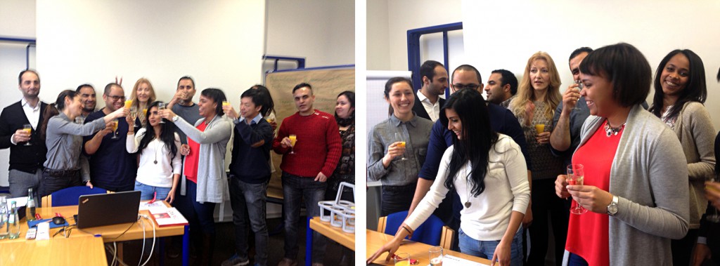 Absolventinnen und Absolventen eines Seminars des Programms IQuaMed beim Abschluss im mibeg-Institut Medizin