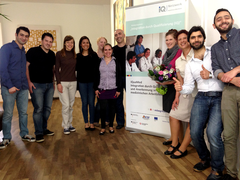 Gut vorbereitet und gut gelaunt: IQuaMed-Absolvent/innen des dreimonatigen Fachsprachkurses
