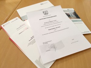 Approbationsurkunde NRW